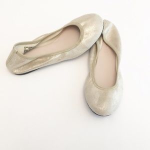 Ruby & Bloom Gold Shimmer Flats